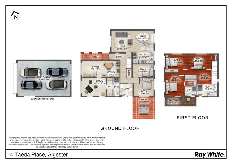 Floorplan of Homely house listing, 4 Taeda Place, Algester QLD 4115