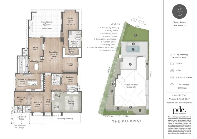 Floorplan of Homely house listing, 2245 The Parkway, Sanctuary Cove QLD 4212