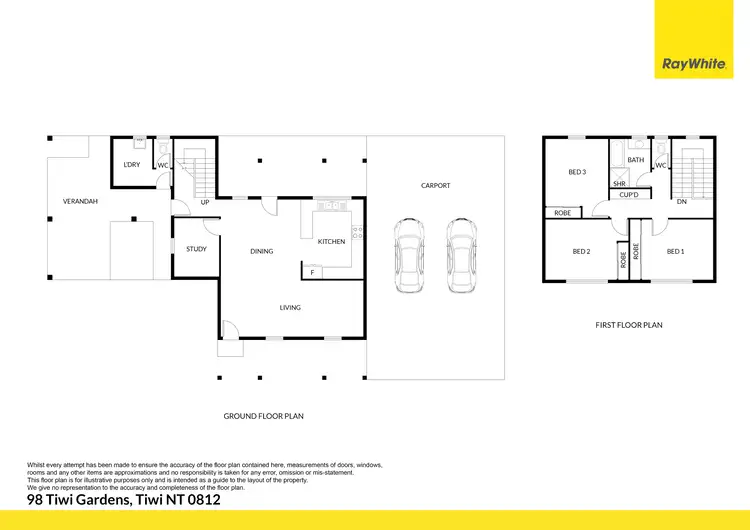 Floorplan of Homely house listing, 98 Tiwi Gardens, Tiwi NT 810
