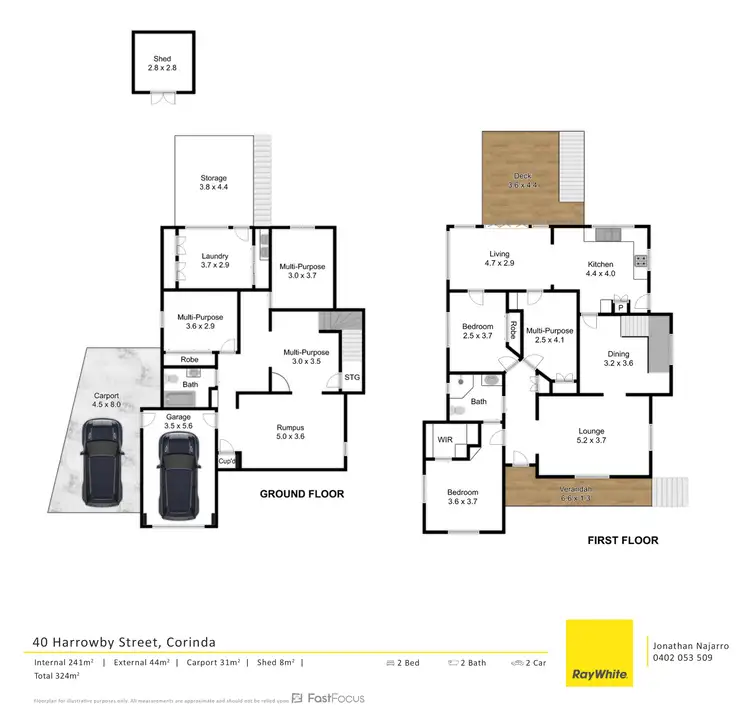 Floorplan of Homely house listing, 40 Harrowby Street, Corinda QLD 4075