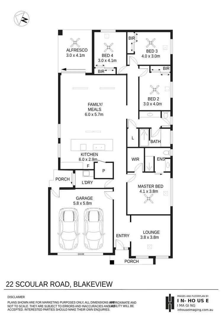 Floorplan of Homely house listing, 22 Scoular Road, Blakeview SA 5114