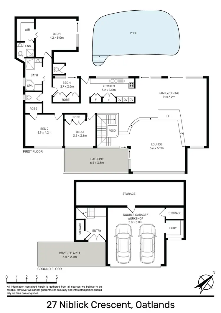 Floorplan of Homely house listing, 27 Niblick Crescent, Oatlands NSW 2117