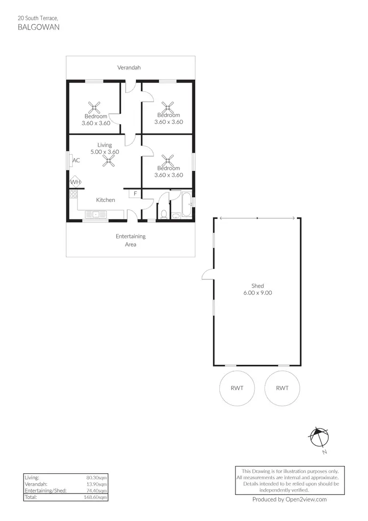 Floorplan of Homely house listing, 20 South Terrace, Balgowan SA 5573