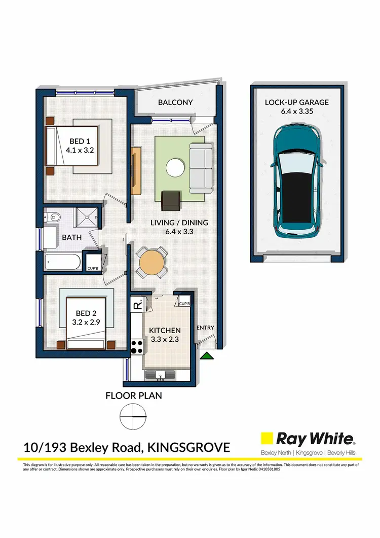 Floorplan of Homely unit listing, 10/193 Bexley Road, Kingsgrove NSW 2208