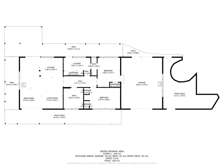 Floorplan of Homely rural property listing, 1335 Seymour-Tooborac Road, Hilldene VIC 3660