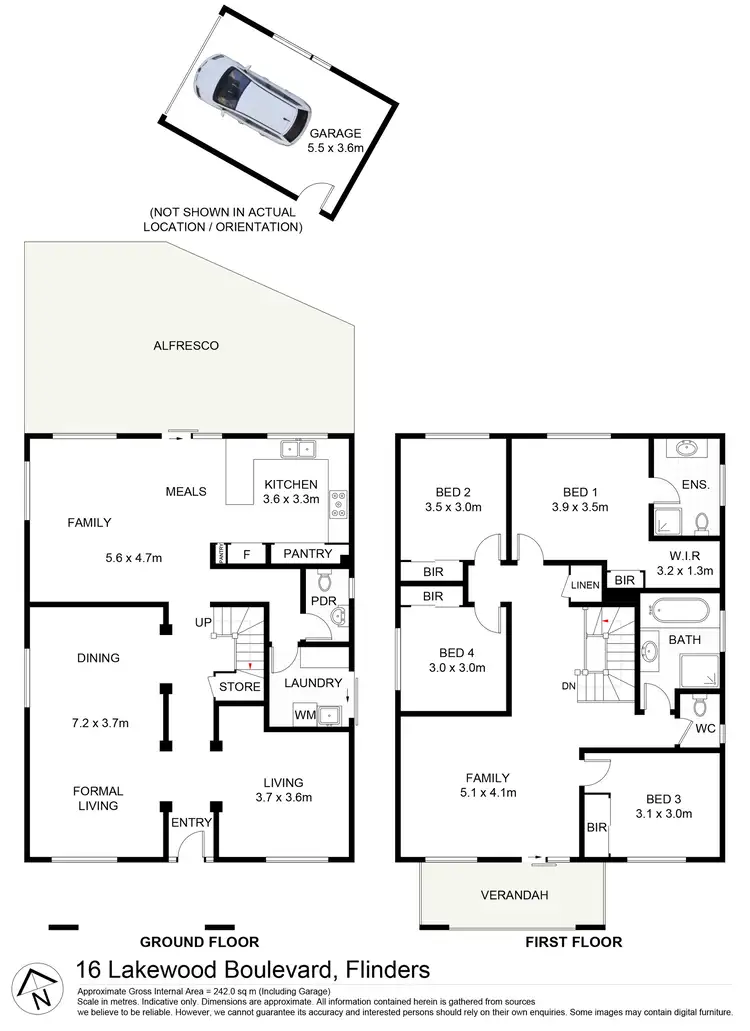 Floorplan of Homely house listing, 16 Lakewood Boulevard, Flinders NSW 2529