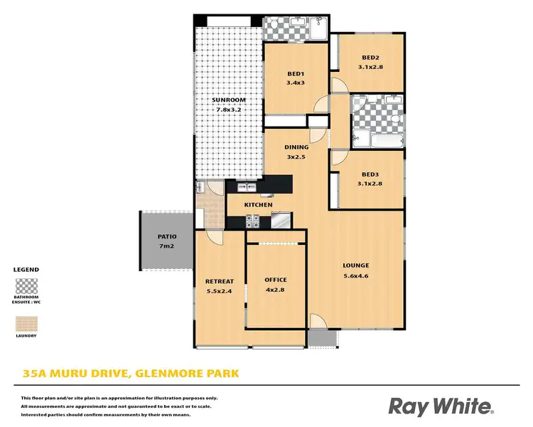 Floorplan of Homely house listing, 35A Muru Drive, Glenmore Park NSW 2745