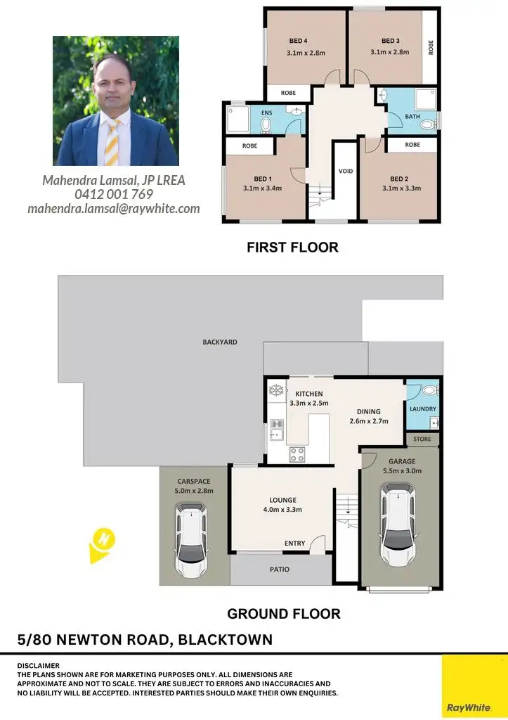 Floorplan of Homely townhouse listing, 5/80 Newton Road, Blacktown NSW 2148