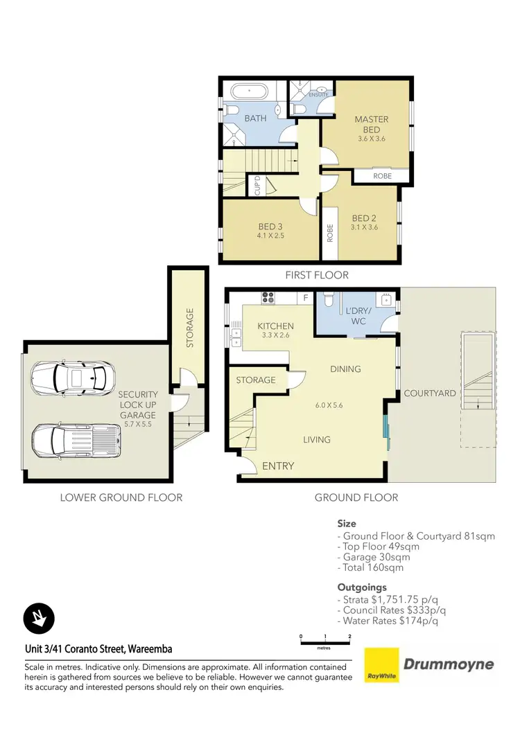 Floorplan of Homely townhouse listing, 3/41 Coranto Street, Wareemba NSW 2046