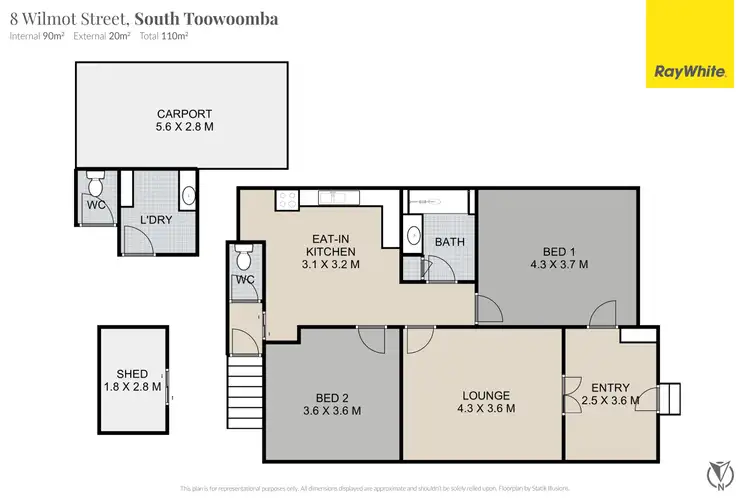Floorplan of Homely house listing, 8 Wilmot Street, South Toowoomba QLD 4350
