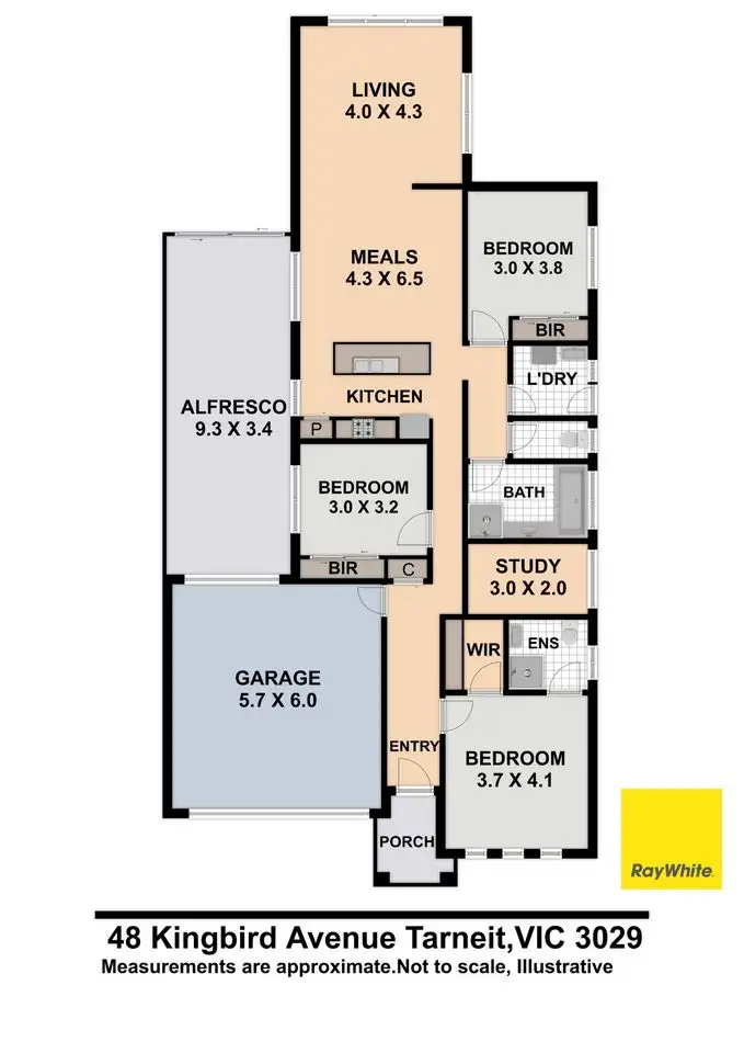 Floorplan of Homely house listing, 48 Kingbird Avenue, Tarneit VIC 3029
