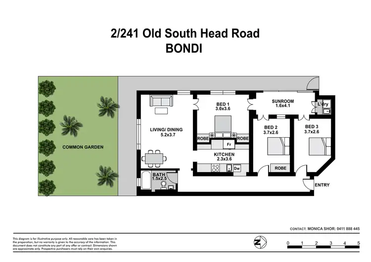 Floorplan of Homely apartment listing, 2/241 Old South Head Road, Bondi NSW 2026