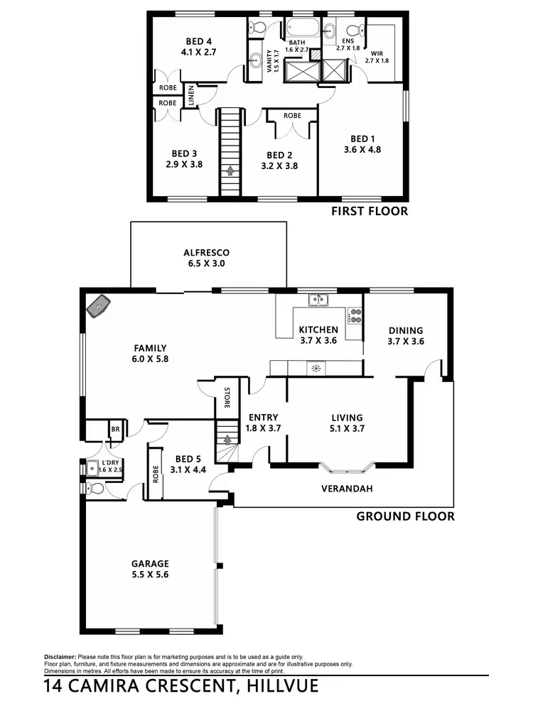 Floorplan of Homely house listing, 14 Camira Crescent, Tamworth NSW 2340