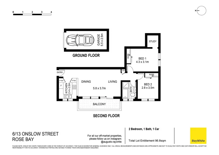 Floorplan of Homely apartment listing, 6/13 Onslow Street, Rose Bay NSW 2029
