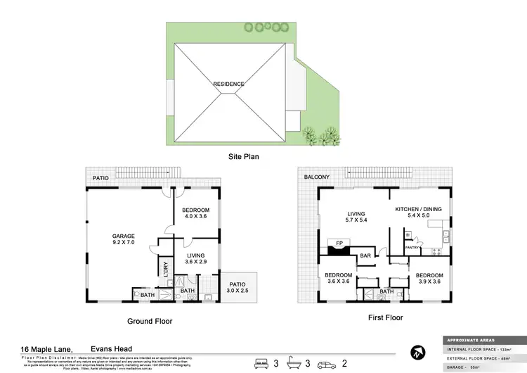 Floorplan of Homely house listing, 16 Maple Lane, Evans Head NSW 2473