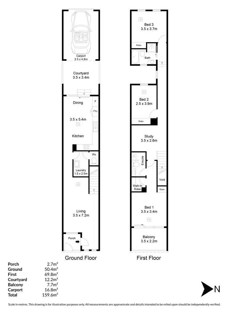 Floorplan of Homely house listing, 3A Dixon Lane, Mawson Lakes SA 5095