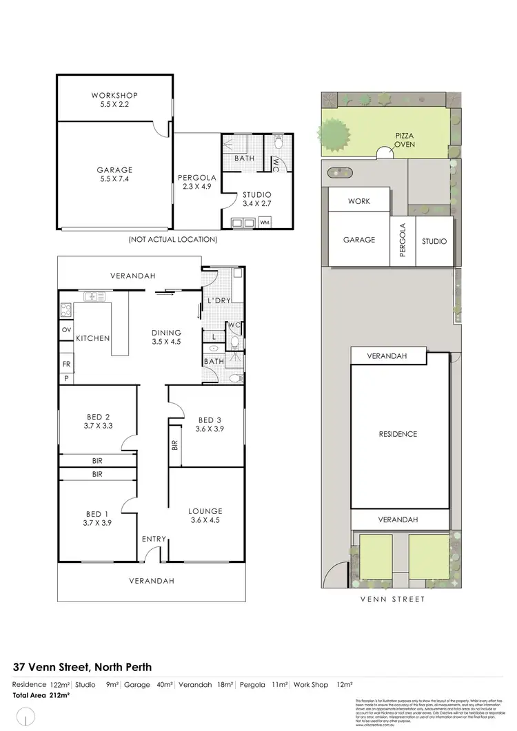 Floorplan of Homely house listing, 37 Venn Street, North Perth WA 6006