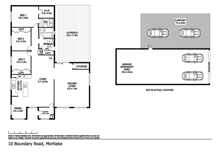 Floorplan of Homely house listing, 10 Boundary Road, Mortlake VIC 3272
