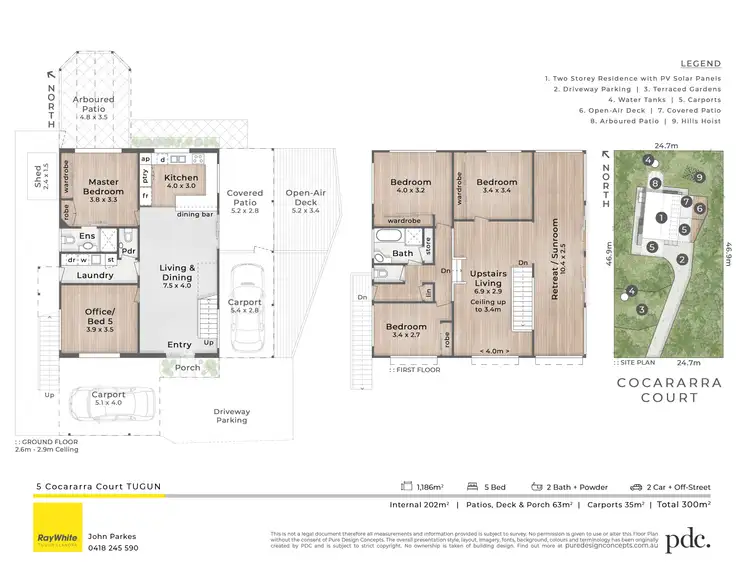 Floorplan of Homely house listing, 5 Cocararra Court, Tugun QLD 4224