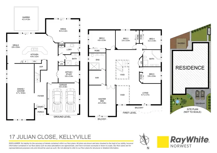 Floorplan of Homely house listing, 17 Julian Close, Kellyville NSW 2155
