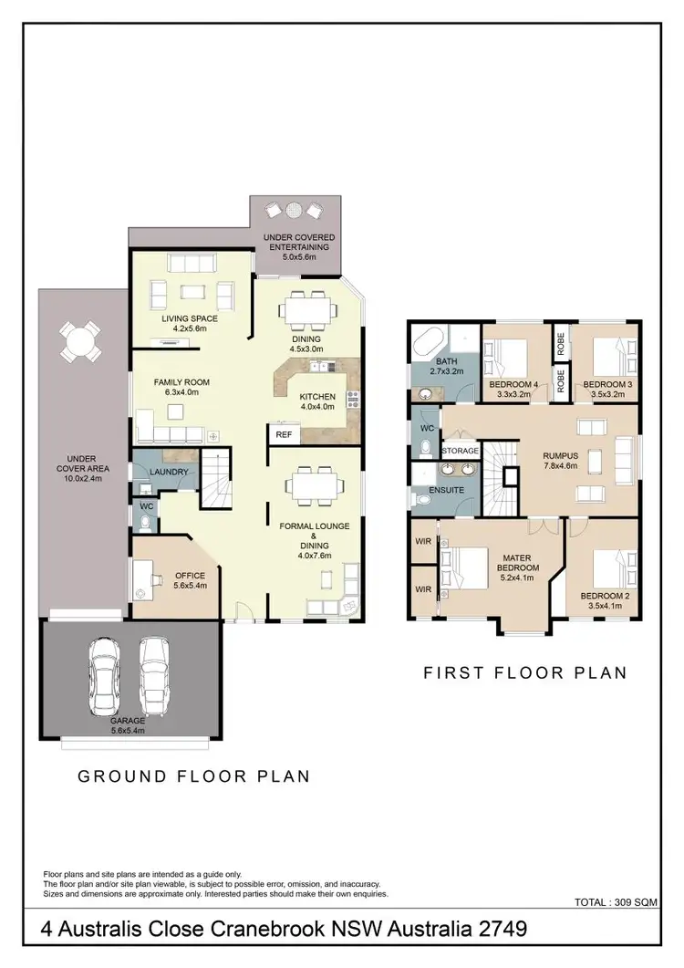 Floorplan of Homely house listing, 4 Australis Close, Cranebrook NSW 2749