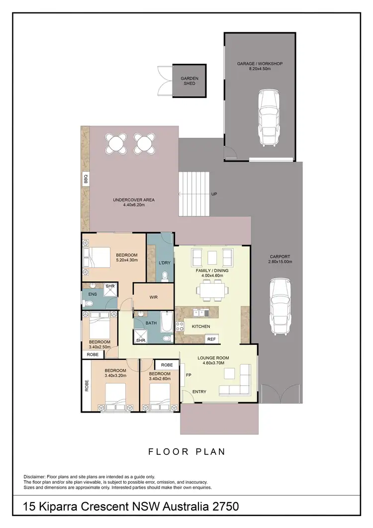 Floorplan of Homely house listing, 15 Kiparra Crescent, South Penrith NSW 2750