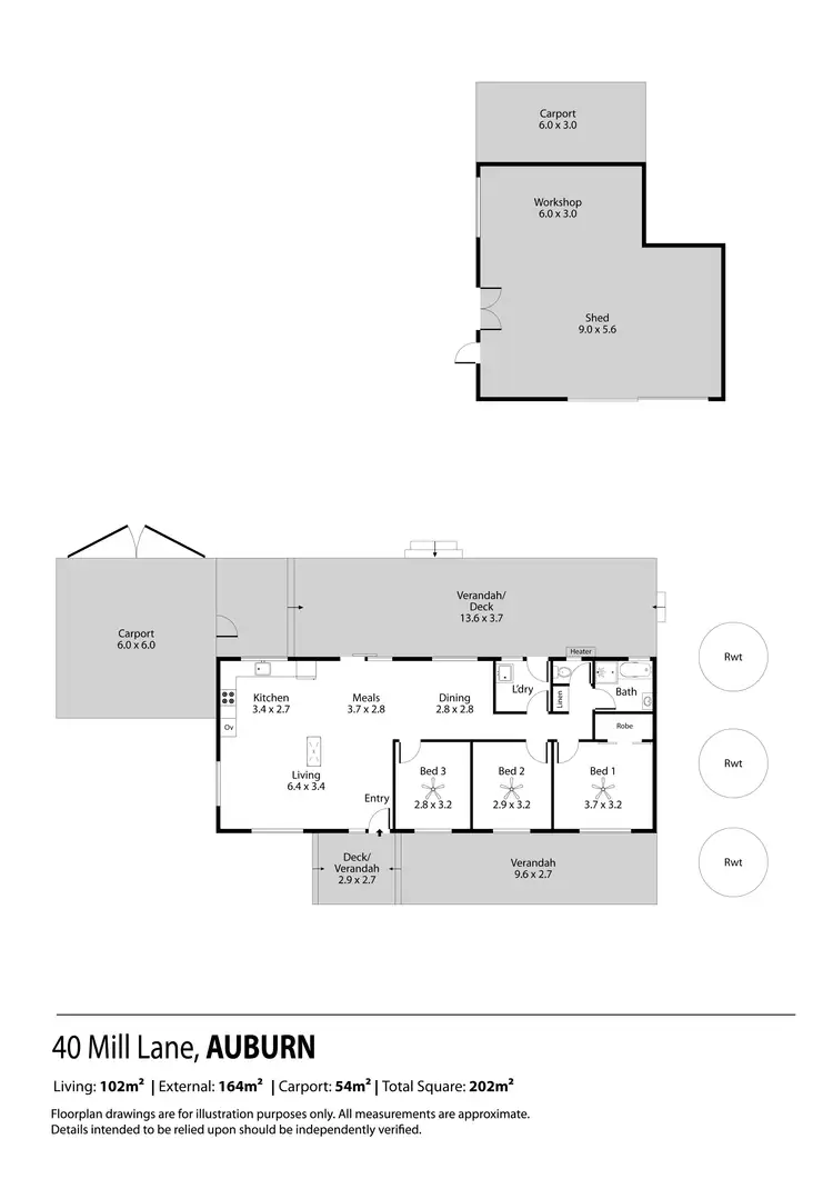 Floorplan of Homely house listing, 40 Mill Lane, Auburn SA 5451