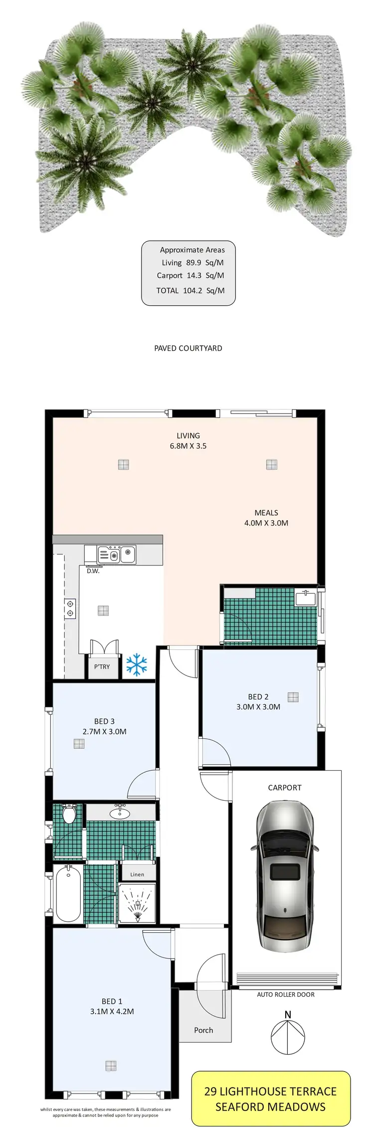 Floorplan of Homely house listing, 29 Lighthouse Terrace, Seaford Meadows SA 5169