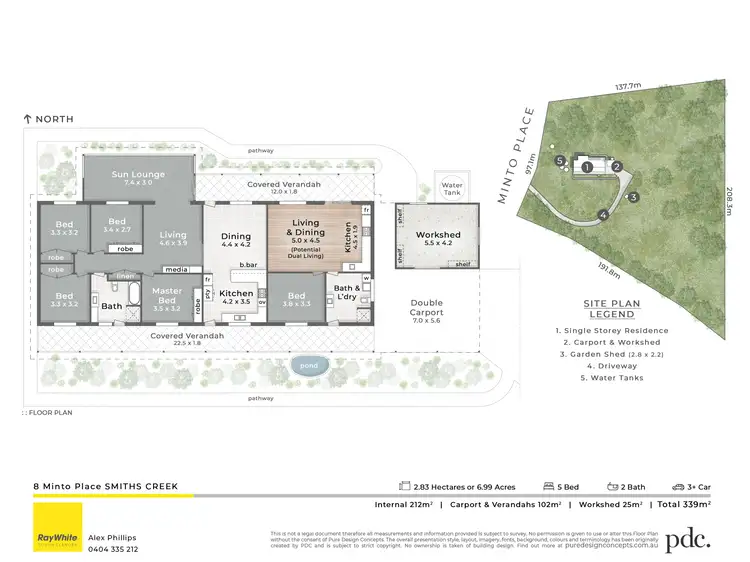 Floorplan of Homely house listing, 8 Minto Place, Smiths Creek NSW 2484