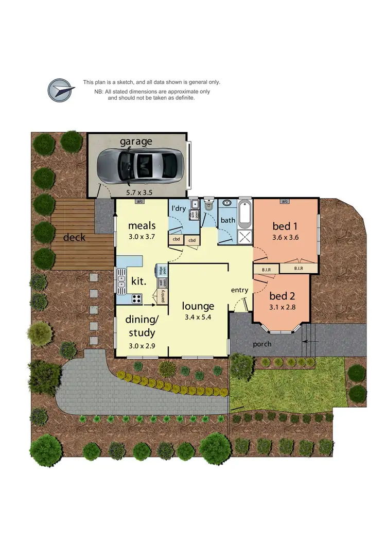 Floorplan of Homely unit listing, 1/25 Ruskin Avenue, Croydon VIC 3136