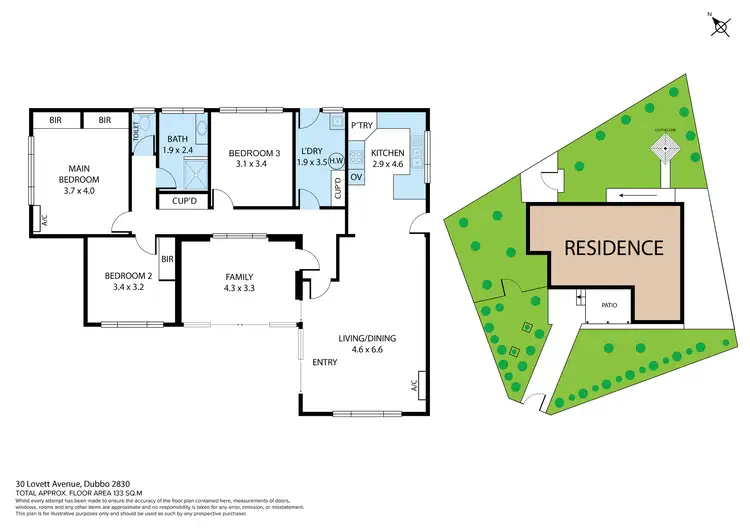 Floorplan of Homely house listing, 30 Lovett Avenue, Dubbo NSW 2830