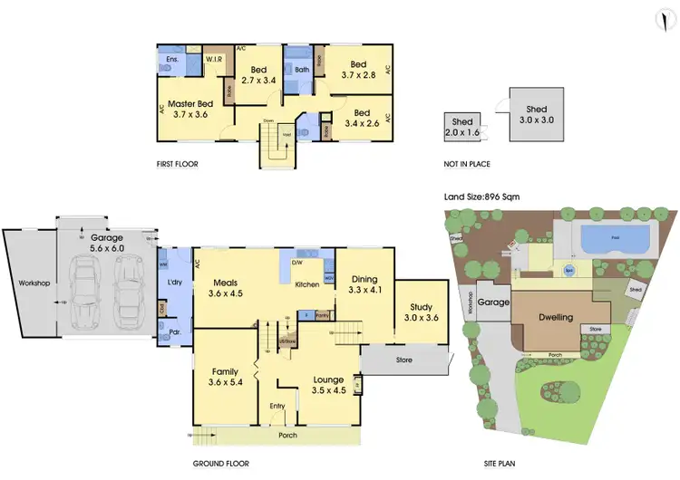 Floorplan of Homely house listing, 8 Narida Court, Eltham VIC 3095