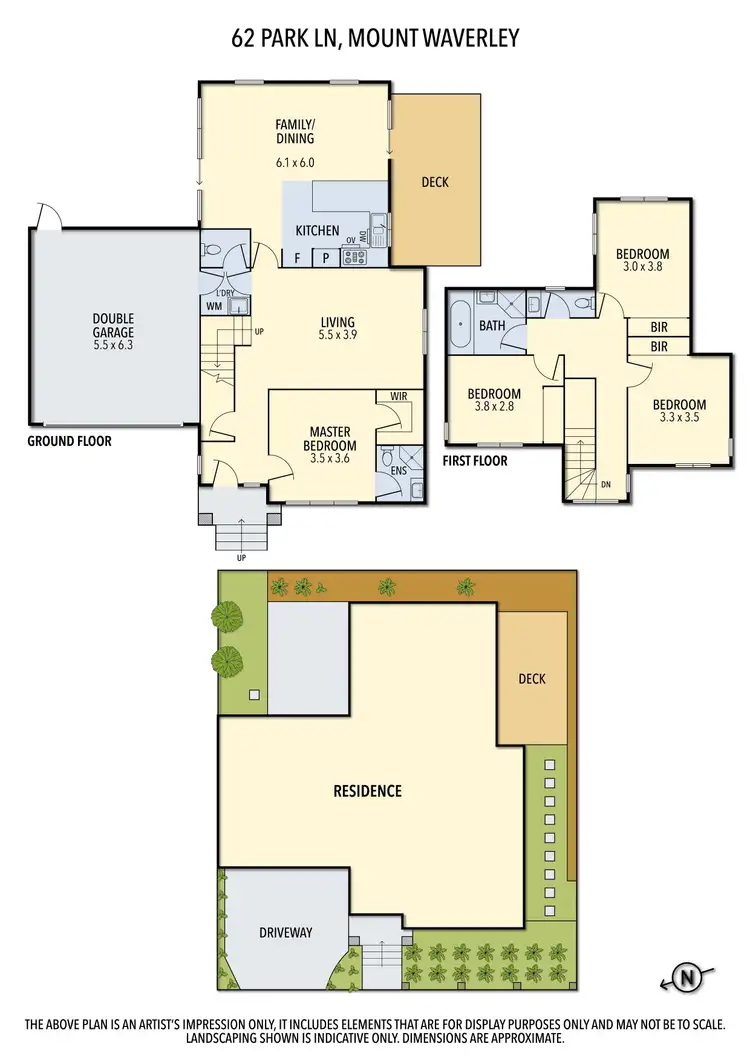 Floorplan of Homely house listing, 62 Park Lane, Mount Waverley VIC 3149