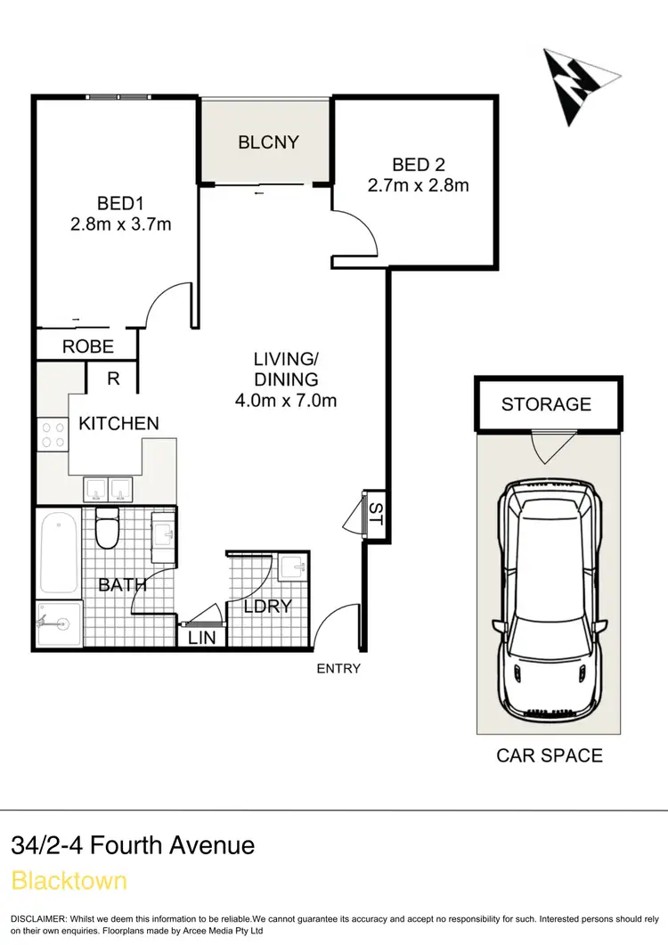 Floorplan of Homely house listing, 34/4 Fourth Avenue, Blacktown NSW 2148