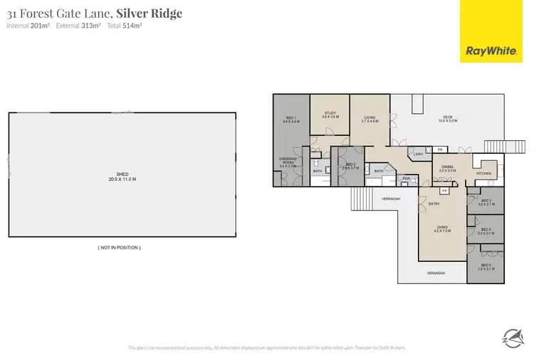 Floorplan of Homely rural property listing, "Forestgate" 31 Forest Gate Lane, Silver Ridge QLD 4352