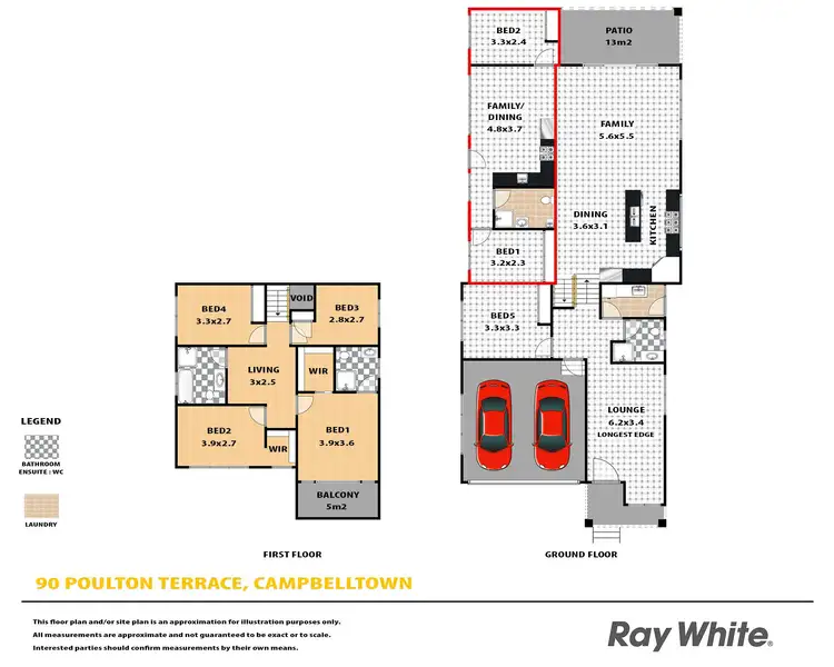 Floorplan of Homely house listing, 90 Poulton Terrace, Campbelltown NSW 2560