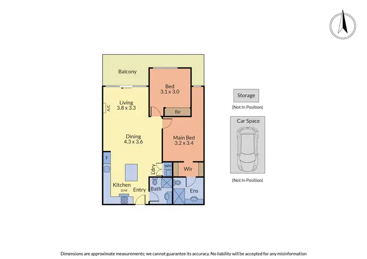 Floorplan of Homely apartment listing, 202/233 Maroondah Highway, Ringwood VIC 3134