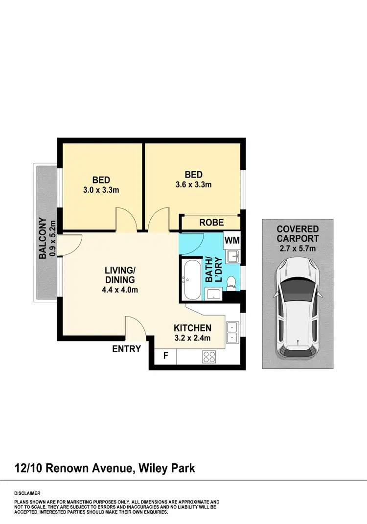 Floorplan of Homely unit listing, 12/10 Renown Avenue, Wiley Park NSW 2195