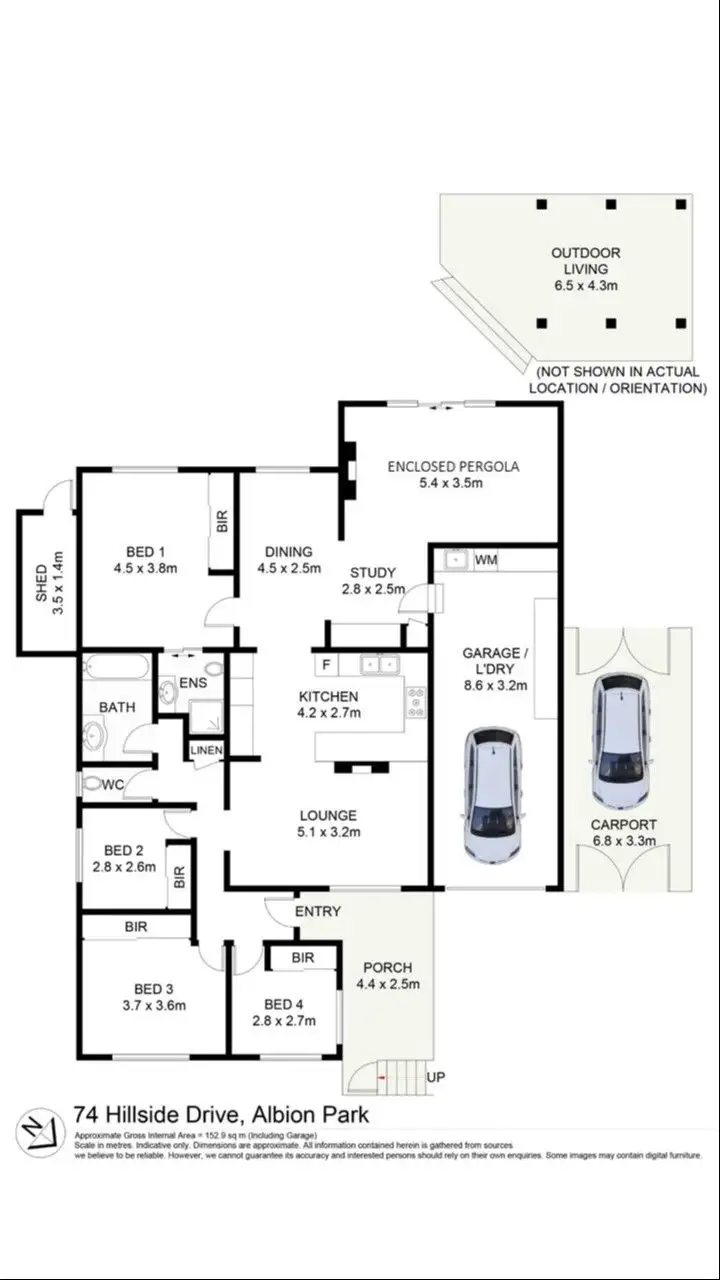 Floorplan of Homely house listing, 74 Hillside Drive, Albion Park NSW 2527