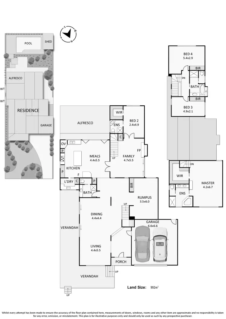 Floorplan of Homely house listing, 14 Bruarong Crescent, Frankston South VIC 3199
