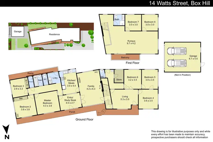 Floorplan of Homely house listing, 14 Watts Street, Box Hill VIC 3128