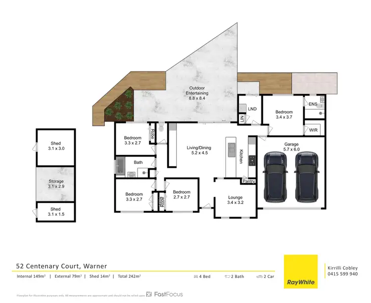 Floorplan of Homely house listing, 52 Centenary Court, Warner QLD 4500