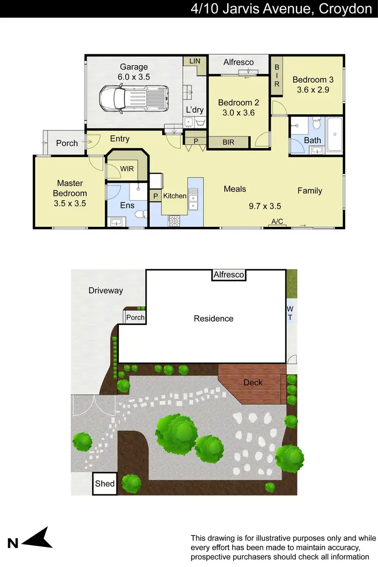 Floorplan of Homely unit listing, 4/10 Jarvis Avenue, Croydon VIC 3136