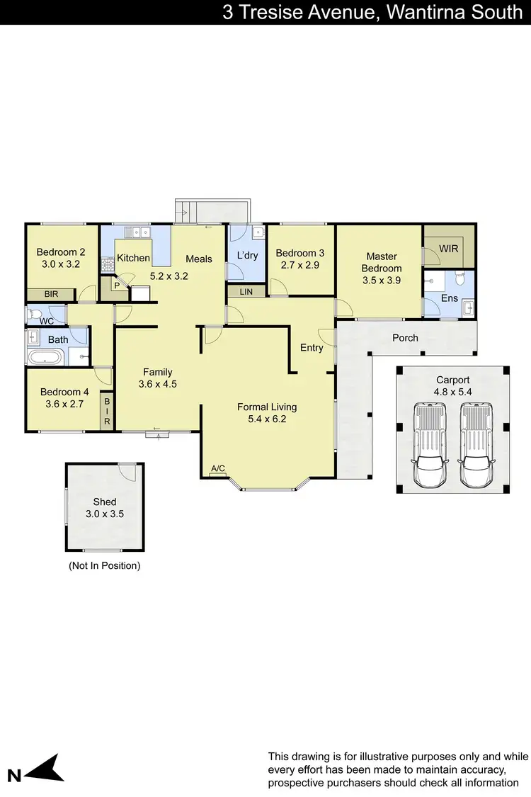 Floorplan of Homely house listing, 3 Tresise Avenue, Wantirna South VIC 3152