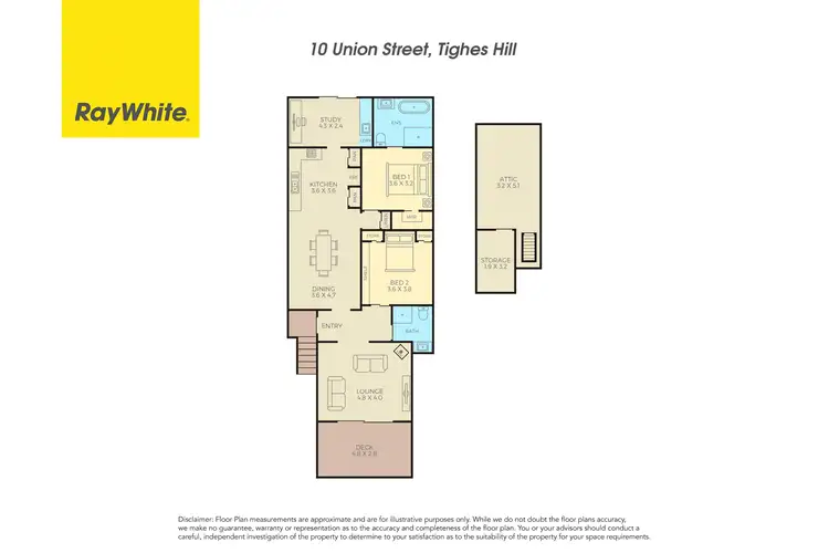 Floorplan of Homely house listing, 10 Union Street, Tighes Hill NSW 2297