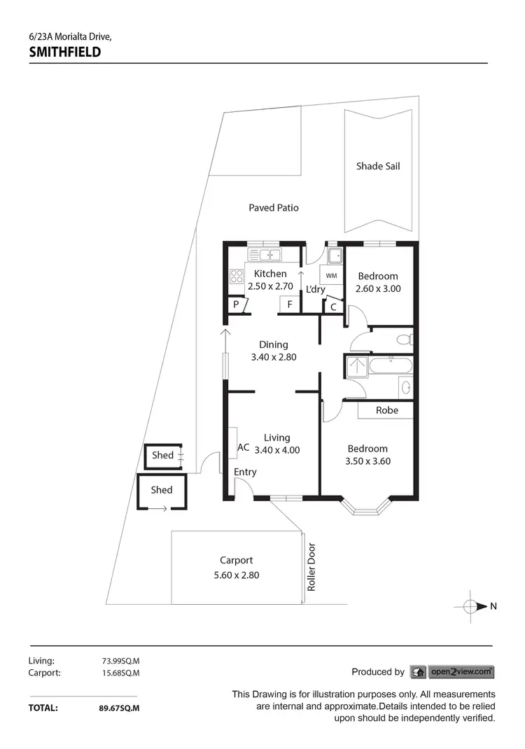 Floorplan of Homely other listing, 6/23A Morialta Drive, Smithfield SA 5114