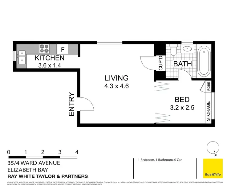 Floorplan of Homely apartment listing, 35/4 Ward Avenue, Elizabeth Bay NSW 2011