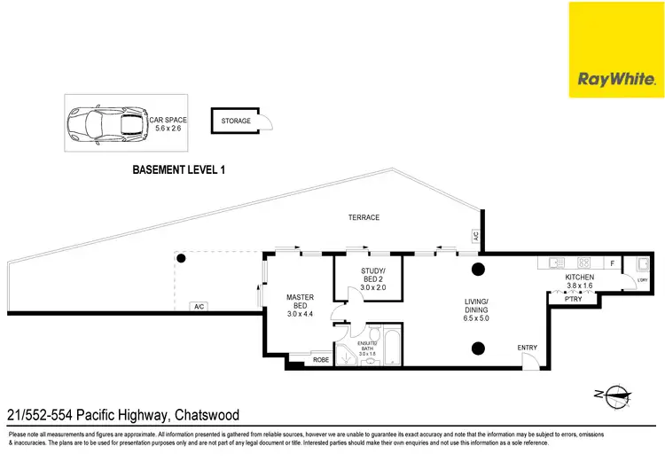 Floorplan of Homely unit listing, 21/552-554 Pacific Highway, Chatswood NSW 2067
