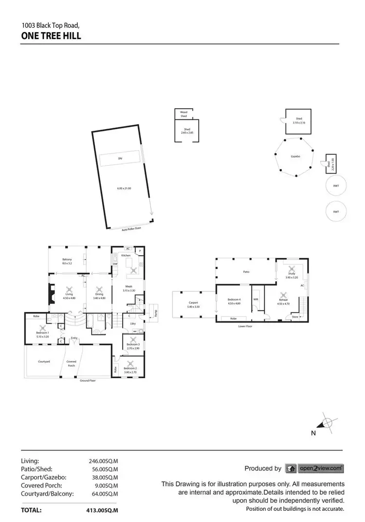 Floorplan of Homely house listing, 1003 Black Top Road, One Tree Hill SA 5114