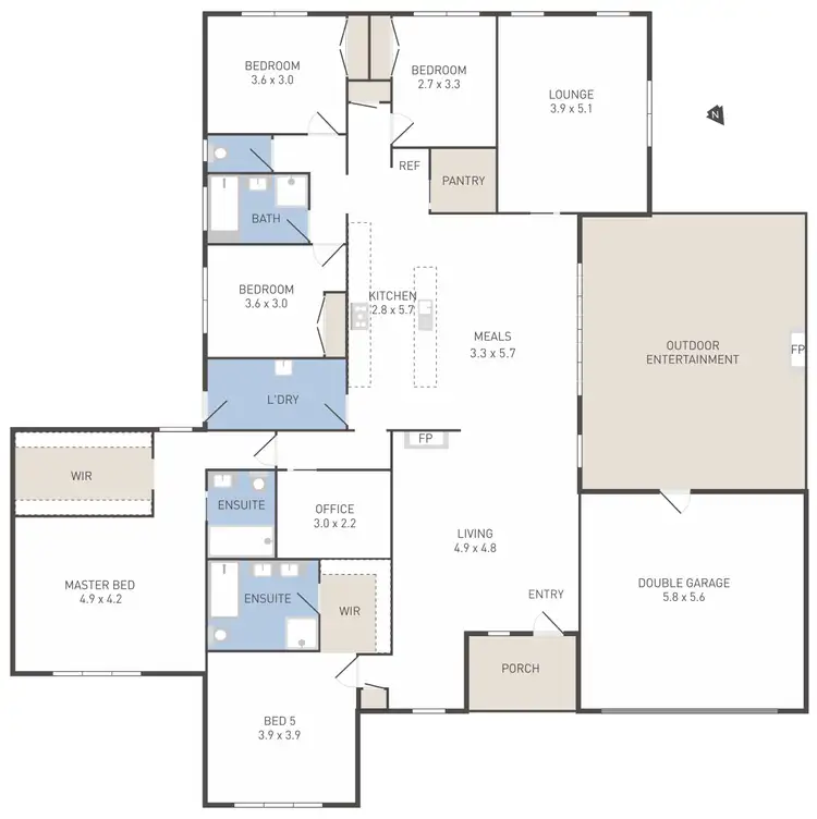 Floorplan of Homely house listing, 1 Foster Street, Werribee VIC 3030